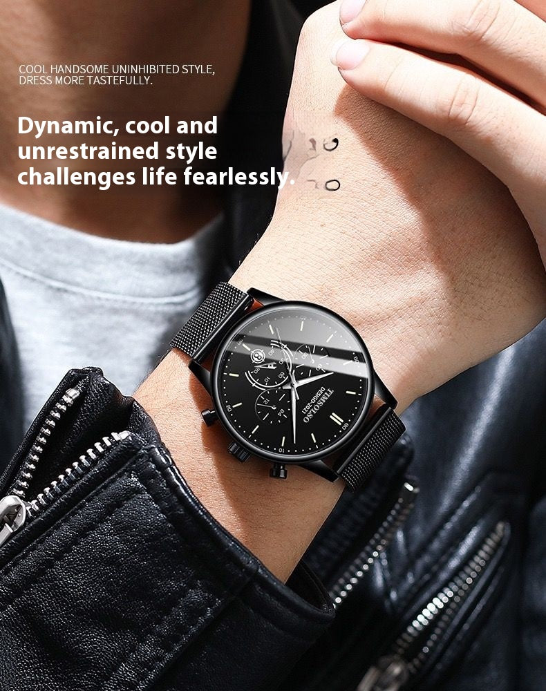All-matching Simple And High-end Elegant Cool Ultra-thin Calendar Quartz Watch