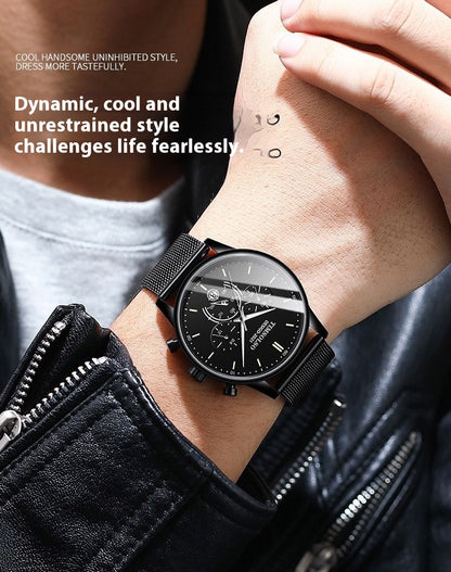 All-matching Simple And High-end Elegant Cool Ultra-thin Calendar Quartz Watch