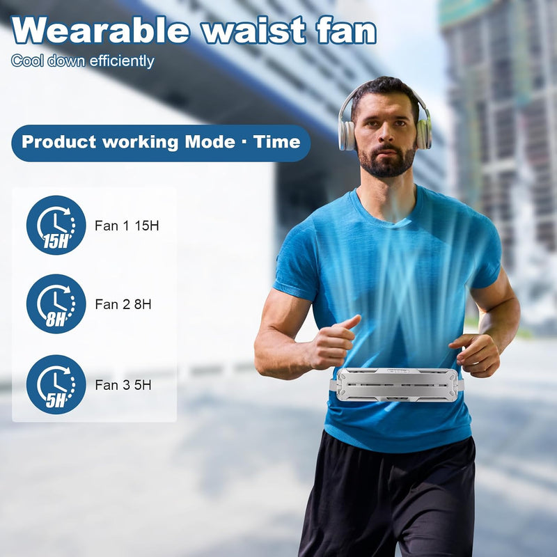 Wearable Belt Cooling Fan