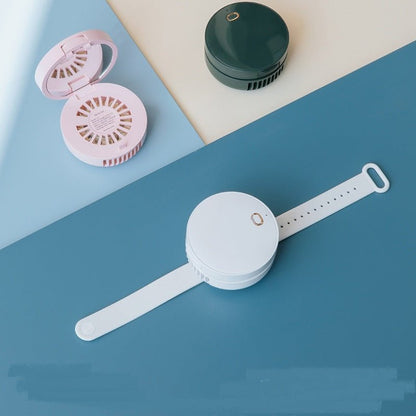 Portable Wrist Fan Mirror